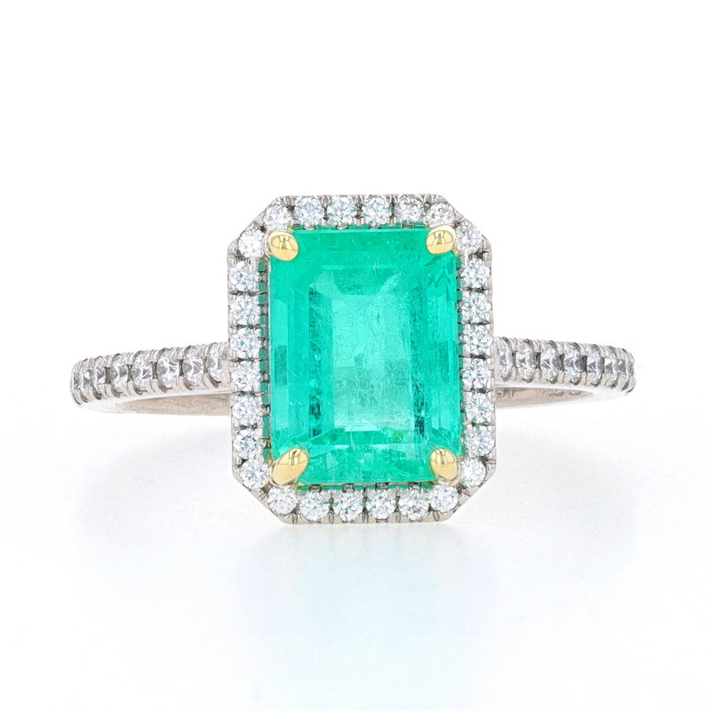 2.34ctw Emerald and Diamond Ring Platinum