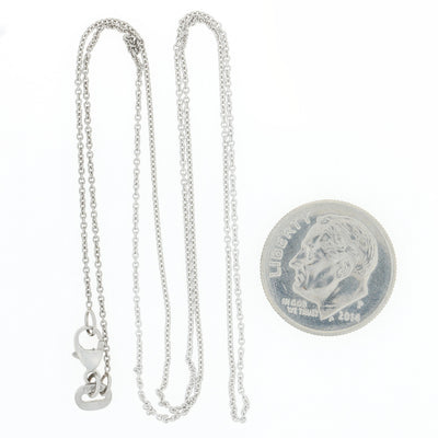 Cable Chain Necklace Platinum