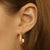 Nina Wynn Florentine .25ctw Diamond Earrings Yellow Gold
