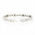 Composite Diamond Link Bracelet 7" - 14k White Gold Princess Cut 2.25ctw