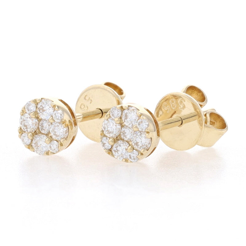 .25ctw Diamond Earrings Yellow Gold