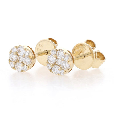 .25ctw Diamond Earrings Yellow Gold