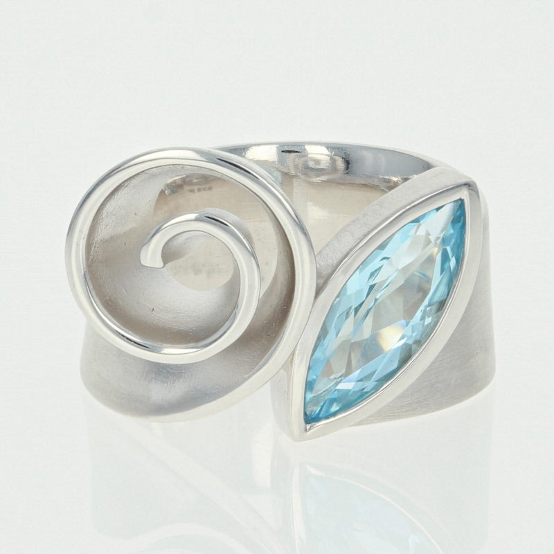 Bastian Inverun Blue Topaz Ring Sterling Silver