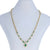 3.80ctw Emerald & Diamond Necklace Yellow Gold