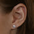 1.41ctw Diamond Earrings White Gold