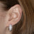 Diamond Hoop Earrings 1.06ctw