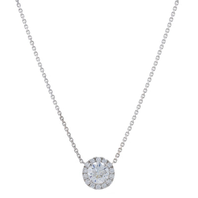 .82ctw Diamond and Diamond Pendant Necklace White Gold