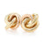 Intertwined Circle Earrings Yellow Gold