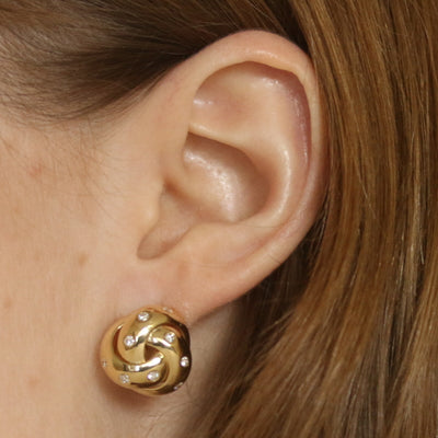 .50ctw Diamond Earrings Yellow Gold