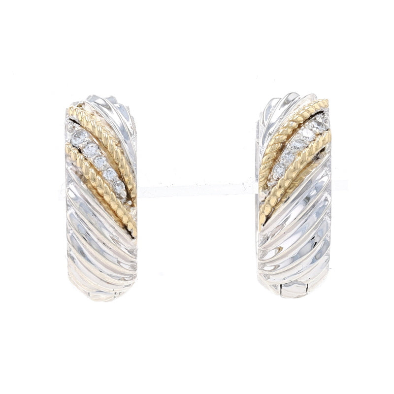 Andrea Candela Flamenco Diamond Earrings Sterling Silver