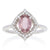 Padparadscha Sapphire & Diamond Ring