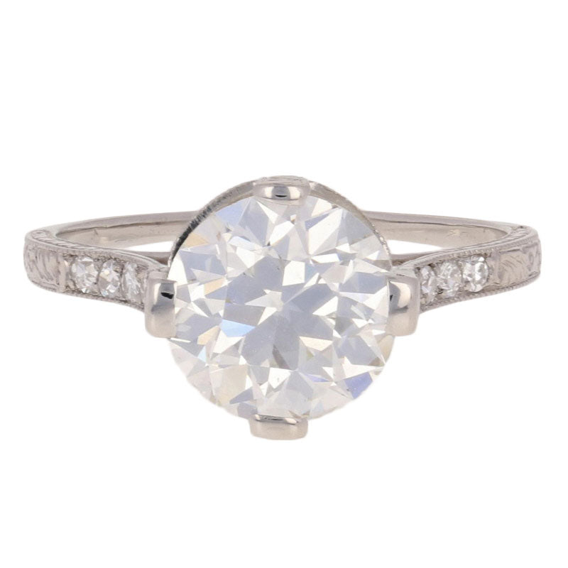 Art Deco Diamond Engagement Ring 2.80ct