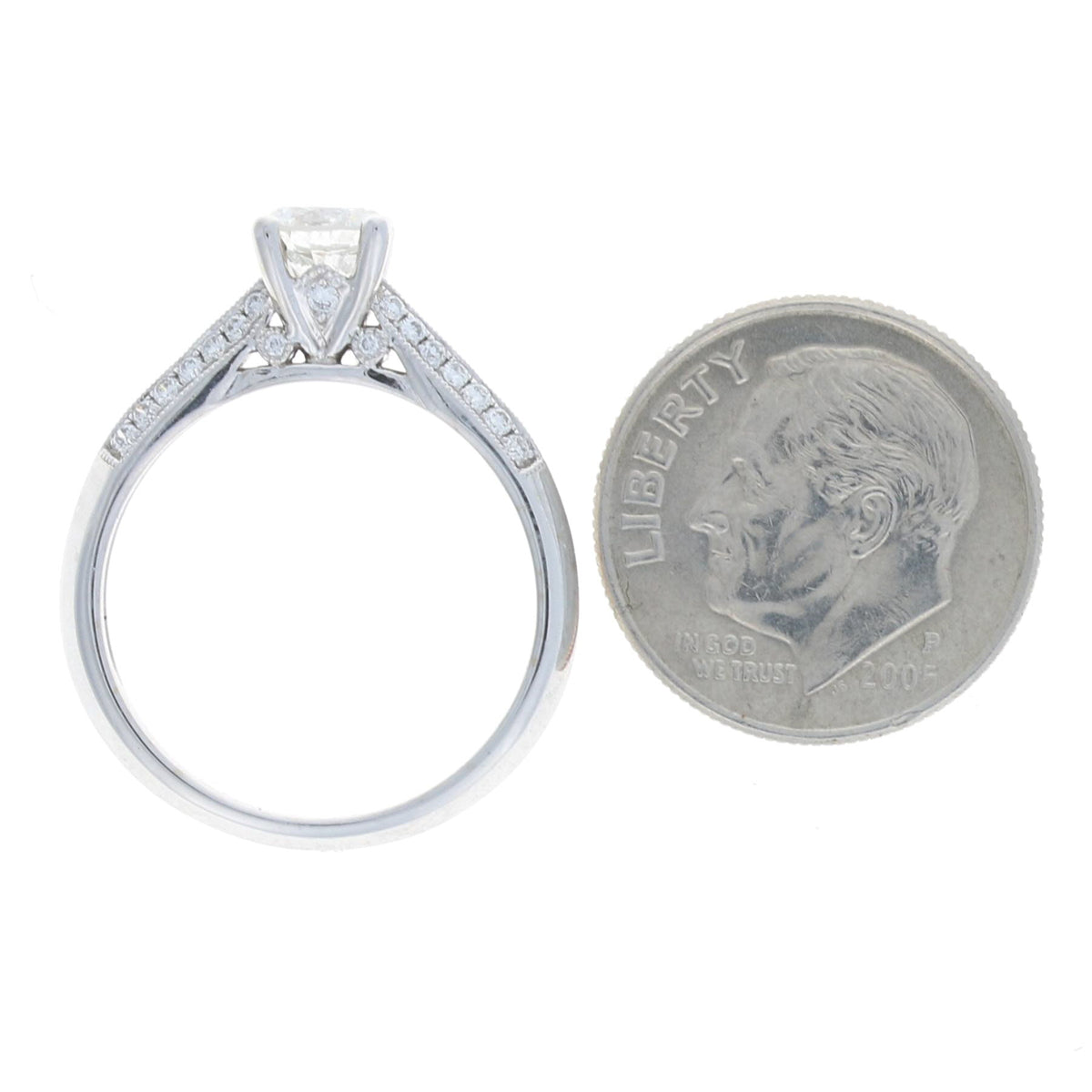 .81ctw Diamond Engagement Ring White Gold