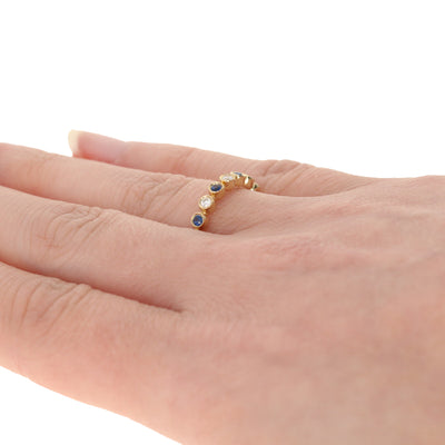 Sapphire & Diamond Ring .32ctw