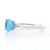 1.34ctw Blue Topaz & Diamond Ring White Gold