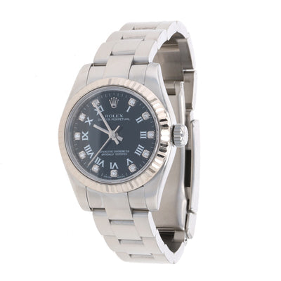 Rolex Oyster Perpetual 26mm Diamond Ladies Watch 176234 Stainless Steel Swiss Automatic
