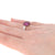NEW 1.38ctw Round Cut Ruby & Diamond Ring - 14k White Gold Cluster