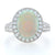 3.41ct Opal & Diamond Ring White Gold