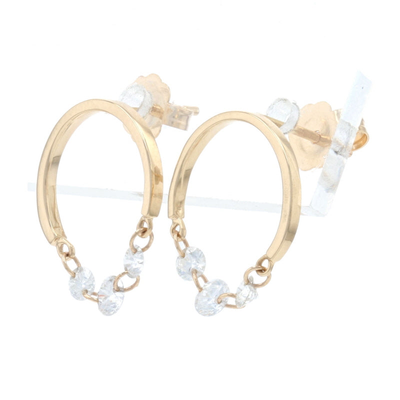 .36ctw Diamond Earrings Yellow Gold