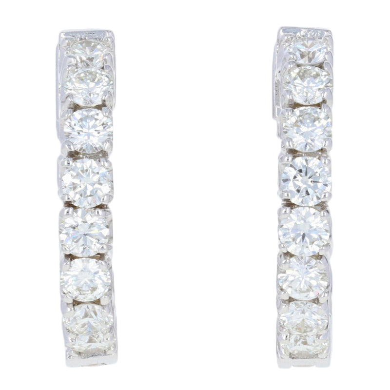 Diamond  Inside-Out Hoop Earrings 3.40ctw