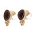 Nina Wynn Lilly Geode and Diamond Earrings Yellow Gold