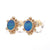Nina Wynn Athena Opal and Diamond Earrings Yellow Gold