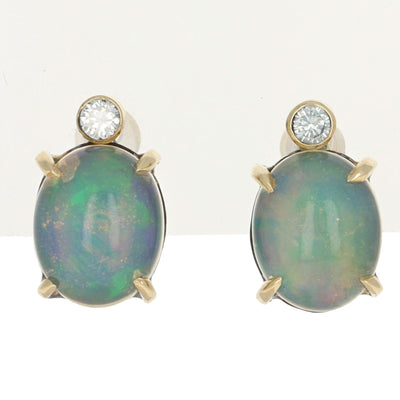 Welo Opal & Diamond Earrings