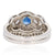 Sapphire & Diamond Engagement Ring & Wedding Band 1.20ct