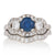 Sapphire & Diamond Engagement Ring & Wedding Band 1.20ct