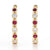 .30ctw Ruby & Diamond Earrings Yellow Gold