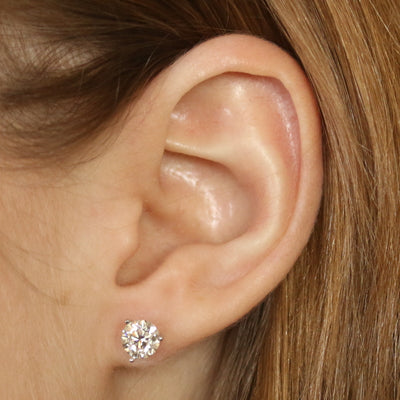 1.84ctw Diamond Earrings White Gold