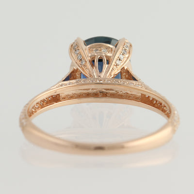 Sapphire & Diamond Engagement Ring 2.94ctw