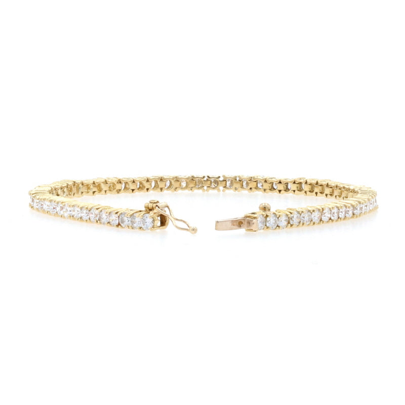 4.48ctw Diamond Bracelet Yellow Gold