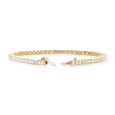 4.48ctw Diamond Bracelet Yellow Gold