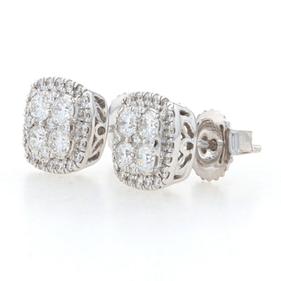 1.00ctw Diamond Earrings White Gold