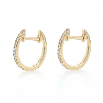 .14ctw Diamond Earrings Yellow Gold