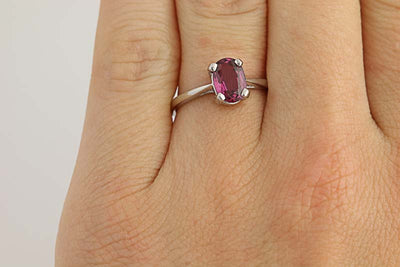 Ruby Solitaire Ring  1.38ctw