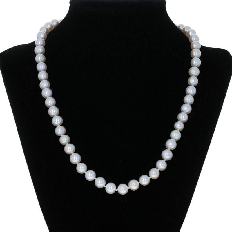 Cultured Freshwater Pearl & Diamond Necklace