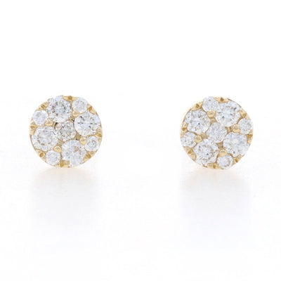 .25ctw Diamond Earrings Yellow Gold
