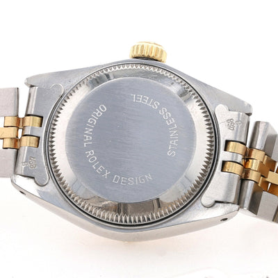 Rolex Oyster Perpetual Datejust Ladies Wristwatch 69173 Stainless & Gold 1Yr Wy