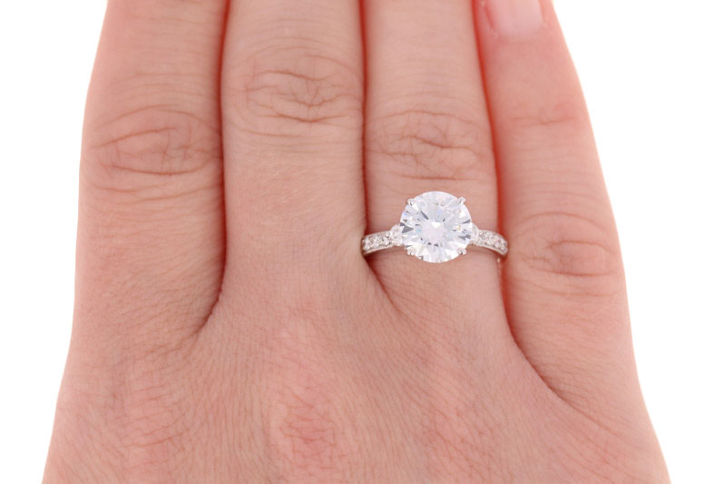 Semi-Mount Solitaire Engagement Ring .38ctw