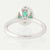 Emerald & Diamond Halo Ring 1.21ctw