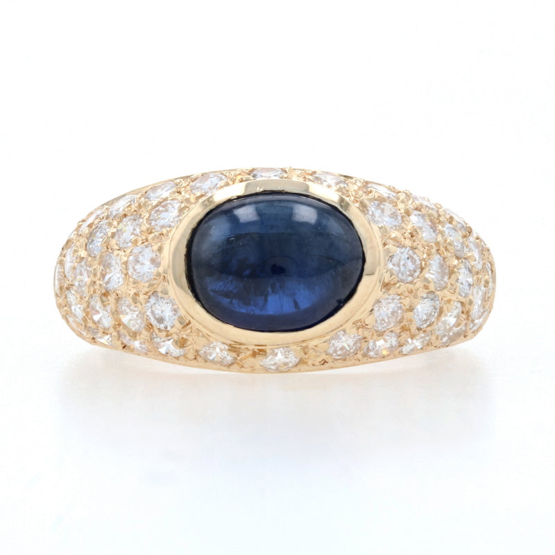 1.68ct Sapphire & Diamond Ring Yellow Gold