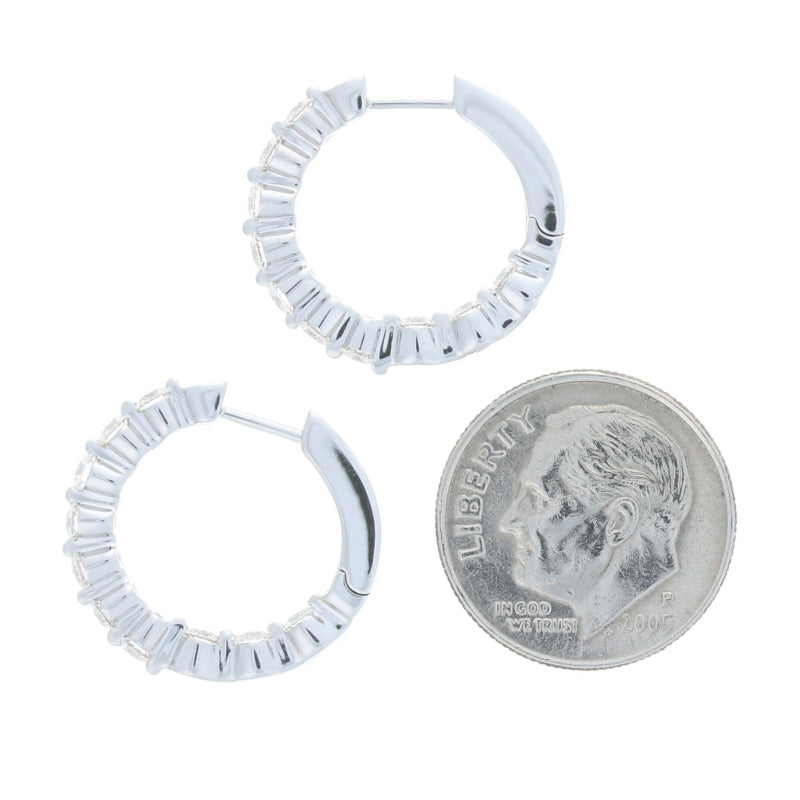 1.03ctw Diamond Earrings White Gold