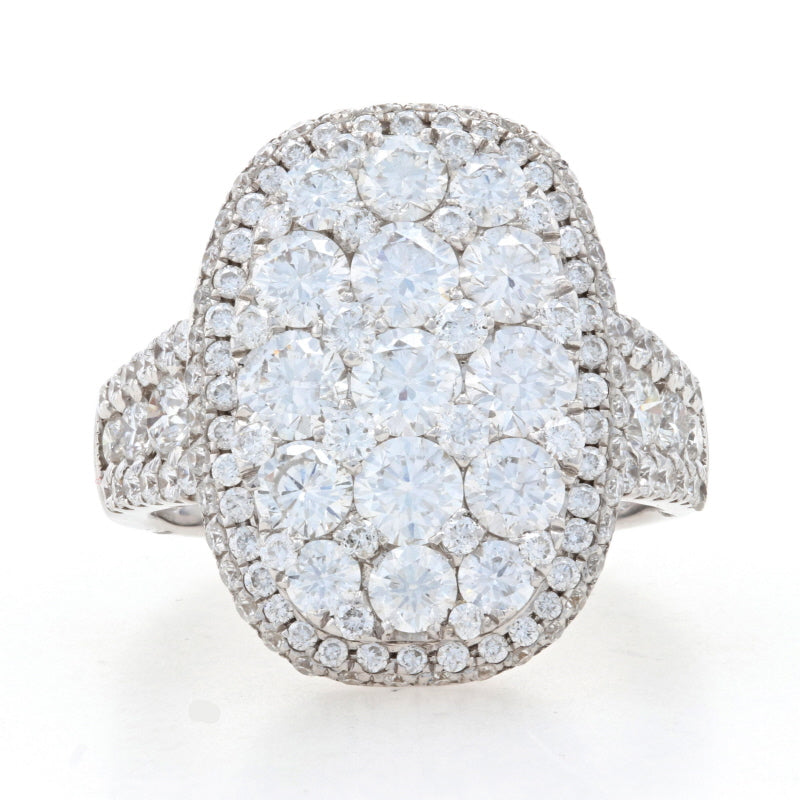 3.30ctw Diamond Cocktail Cluster Ring