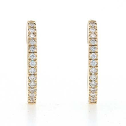 .14ctw Diamond Earrings Yellow Gold