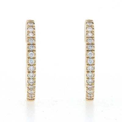 .14ctw Diamond Earrings Yellow Gold