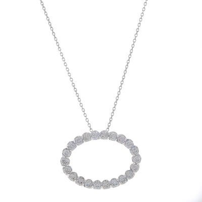 1.00ctw Diamond Pendant Necklace White Gold