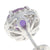 1.68ctw Amethyst and Diamond Earrings White Gold