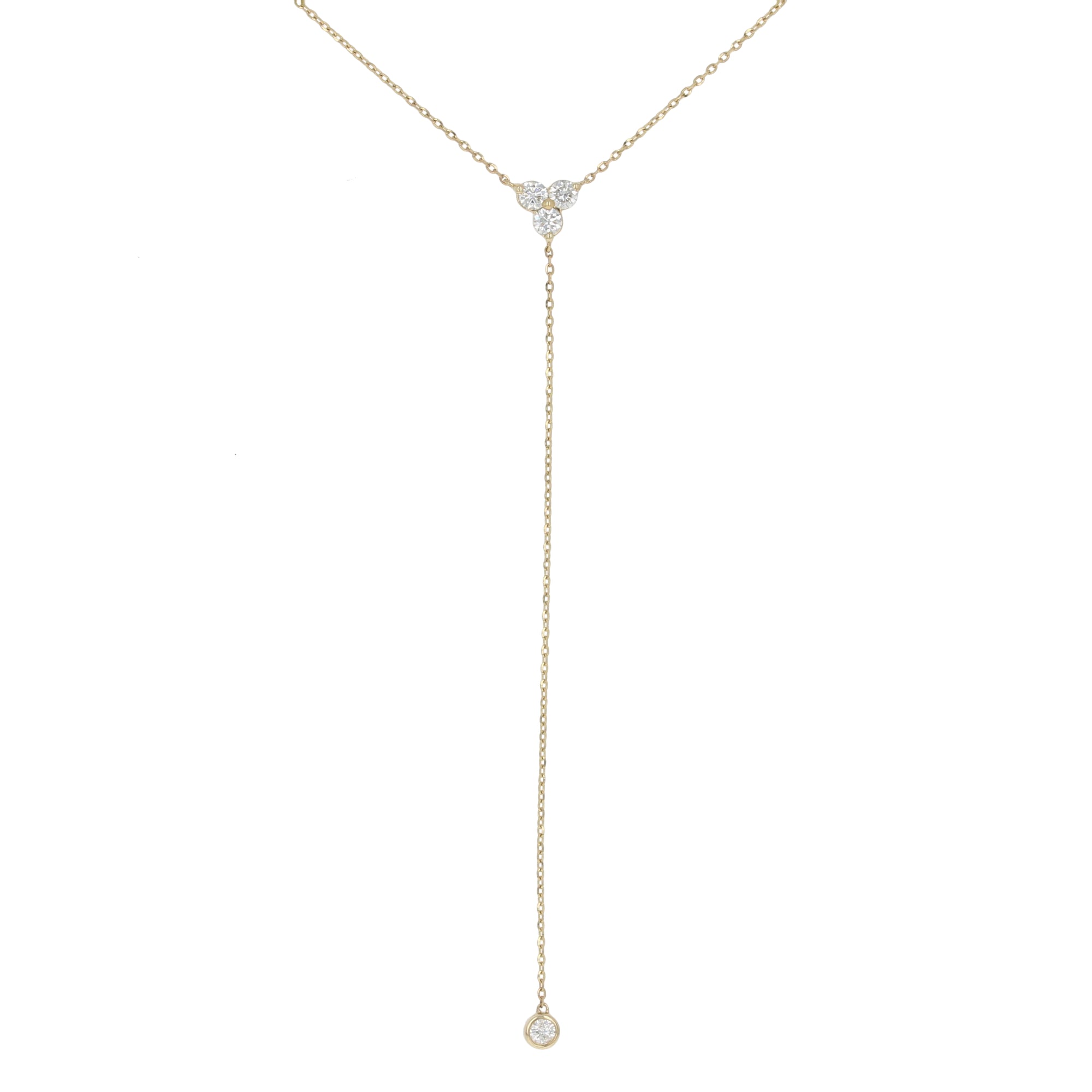 0.40ct GIA Diamond Lariat Necklace in White Gold-READY | Anna and Jane